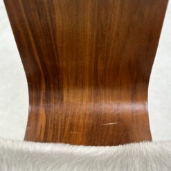 Mid Century stiliaus kėdė su kailiu 58x56x73 cm, 39 cm