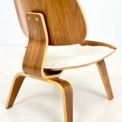 Mid Century stiliaus kėdė su kailiu 58x56x73 cm, 39 cm