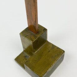 Pastatomas žalvarinis kryžius 3,5×6,5×14 cm