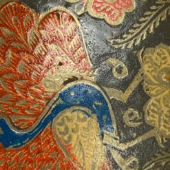 Žalvarinis apvalus dubenėlis dengtas emale 12,5×12,5×5 cm