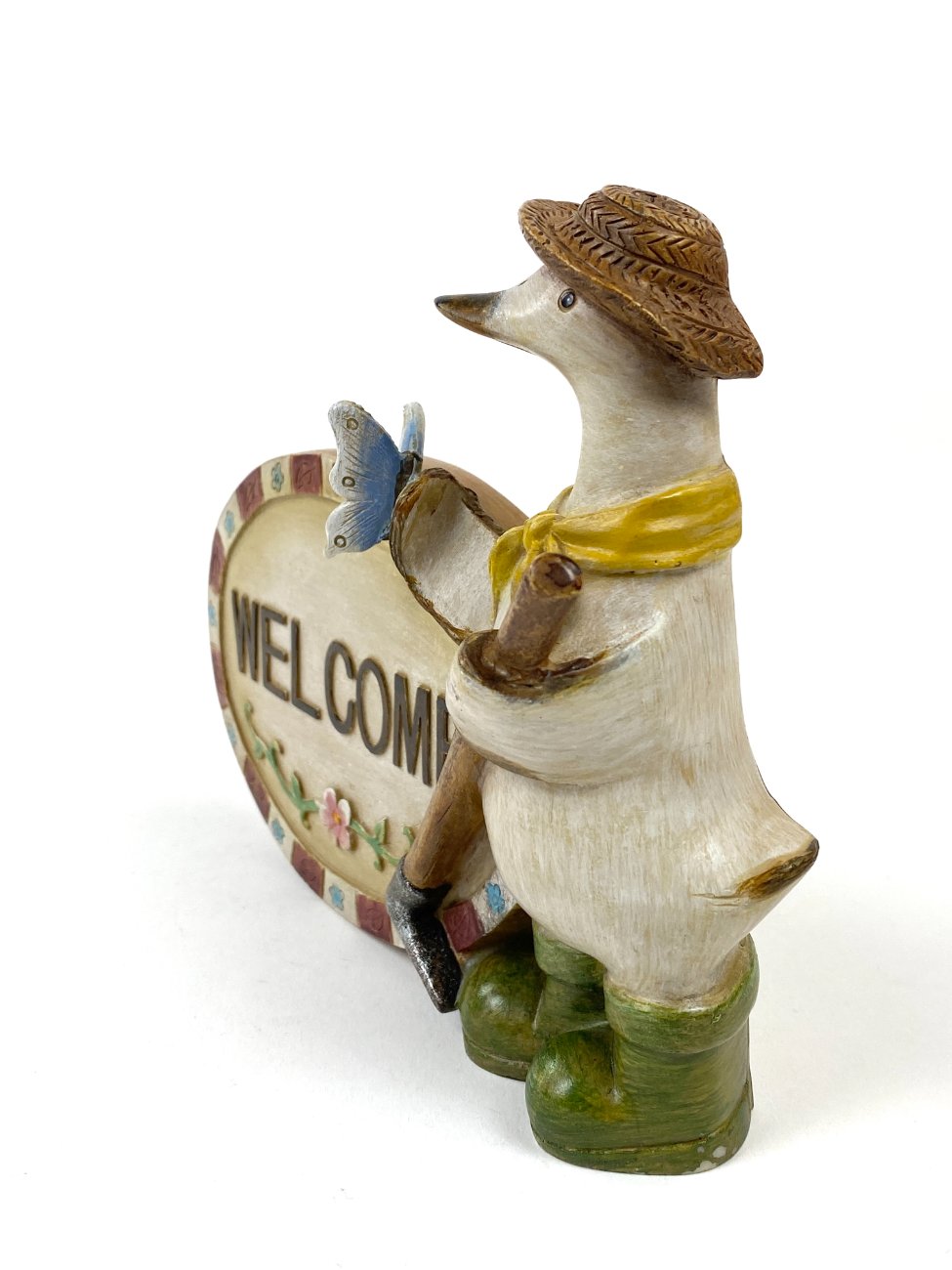 HK1187-kitokios-skulpturos-4 Pakabinama sodo dekoracija “Welcome” 5×16,5×14 cm