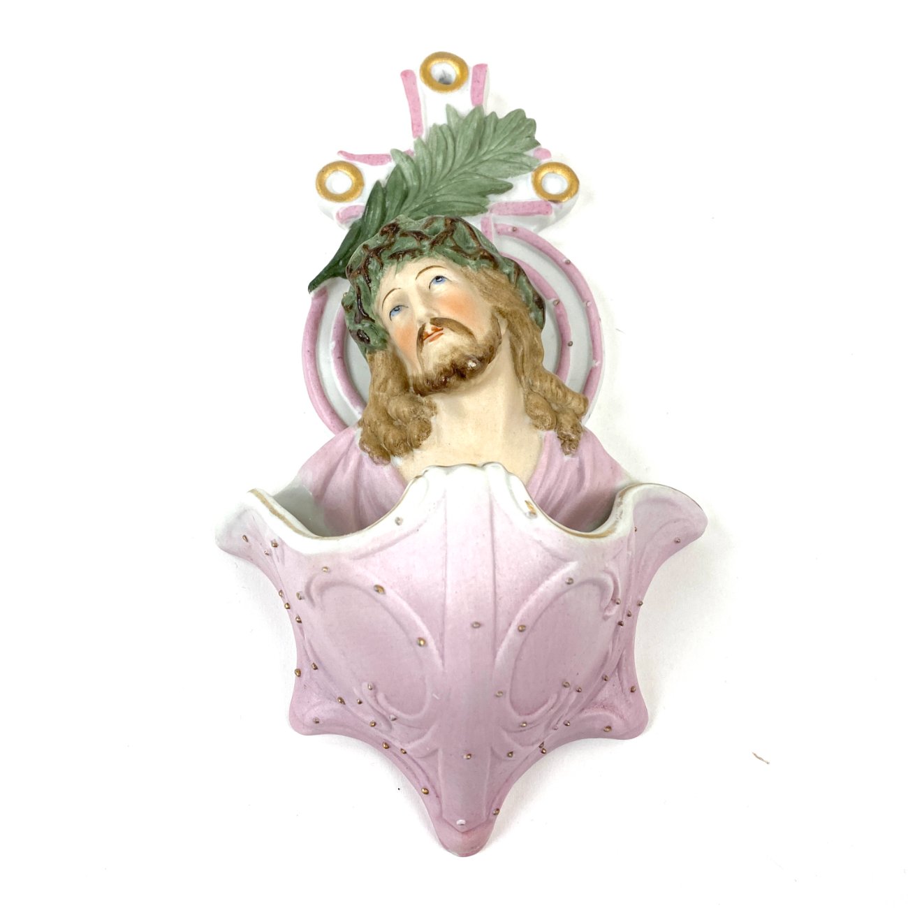 HK1191-religines-skulpturos-ir-paveikslai-0 Švęsto vandens pakabinamas indas – kropilinė 7×11,5×21 cm