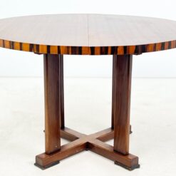 Art Deco stiliaus išskleidžiamas valgomojo stalas 120×120(+41)x75 cm