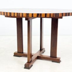 Art Deco stiliaus išskleidžiamas valgomojo stalas 120×120(+41)x75 cm