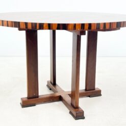 Art Deco stiliaus išskleidžiamas valgomojo stalas 120×120(+41)x75 cm