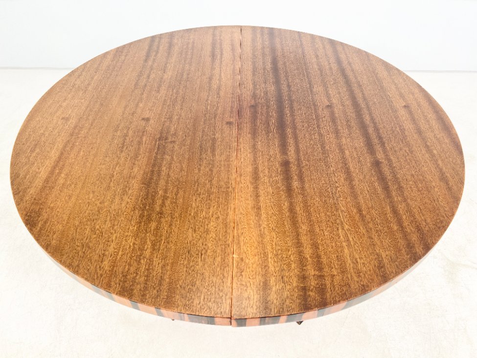 HK1193-stalai-5 Art Deco stiliaus išskleidžiamas valgomojo stalas 120×120(+41)x75 cm