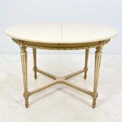 Provanso stiliaus, medinis, išskleidžiamas stalas 114x114(+50)x75 cm