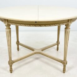 Provanso stiliaus, medinis, išskleidžiamas stalas 114×114(+50)x75 cm