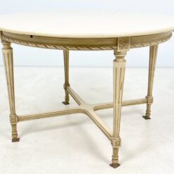 Provanso stiliaus, medinis, išskleidžiamas stalas 114×114(+50)x75 cm