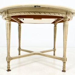 Provanso stiliaus, medinis, išskleidžiamas stalas 114×114(+50)x75 cm