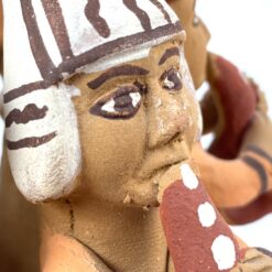 Vintažinė Peru molinė – terakotos statula “Muzikantai” 15x15x19 cm