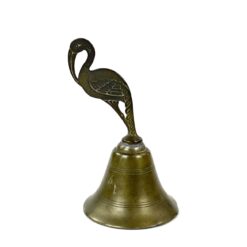 Rankinis, žalvarinis varpelis su paukščio atvaizdu 7x9x13,5 cm