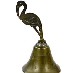 Rankinis, žalvarinis varpelis su paukščio atvaizdu 7x9x13,5 cm