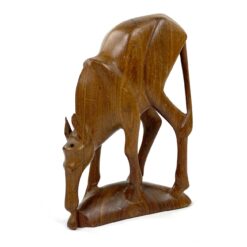 Medinė antilopės statula 13,5x5x19 cm