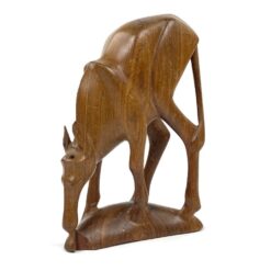 Medinė antilopės statula 13,5x5x19 cm