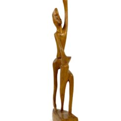 Medinė grojančio Afrikiečio statula 8×3,5×29 cm