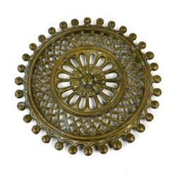 Žalvarinis, apvalus padėkliukas nuo karščio 18,5x18,5x1 cm