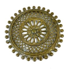 Žalvarinis, apvalus padėkliukas nuo karščio 18,5×18,5×1 cm