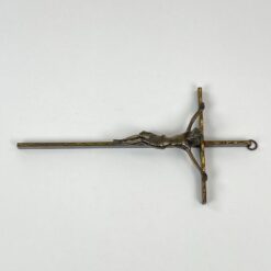 Žalvarinis pakabinamas kryžius 3x13x25 cm