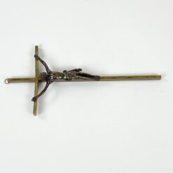 Žalvarinis pakabinamas kryžius 3,5x12x25 cm