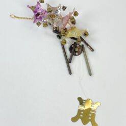 Vintažinis, rytietiškas vėjo varpelis 8x8x50 cm