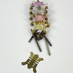 Vintažinis, rytietiškas vėjo varpelis 8x8x50 cm