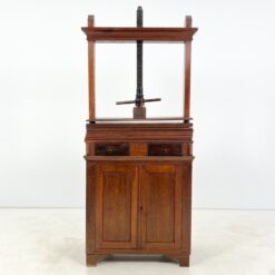 Senovinis, ąžuolinis presas su komoda 46x78x188 cm