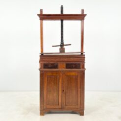 Senovinis, ąžuolinis presas su komoda 46x78x188 cm