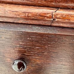 Senovinis, ąžuolinis presas su komoda 46x78x188 cm