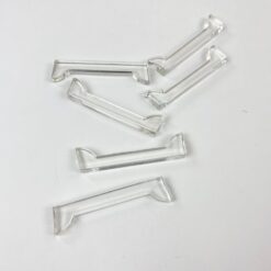 Stikliniai įrankių laikikliai 6 vnt. Komplektas 1x8x2 cm