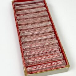 Stikliniai įrankių laikikliai 12 vnt. originalioje dėžutėje 1,5x8x1,5 cm