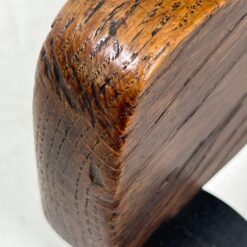 Senovinis, odinis darbo krėslas ant ratukų 65x69x92 cm, 52 cm