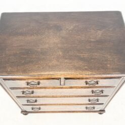 Retro stiliaus ąžuolinė penkių stalčių komoda 45x76x80 cm