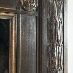 Riešutmedžio knygų spinta su atviromis lentynomis 48x201x208 cm