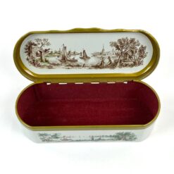 Metalinė dėžutė su laivų atvaizdais 6×16,5×4,5 cm