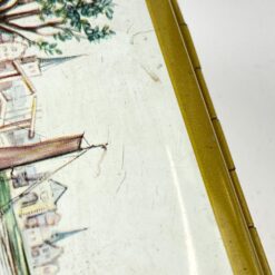 Metalinė dėžutė su laivų atvaizdais 6×16,5×4,5 cm