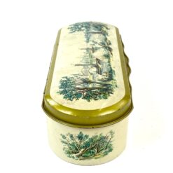 Metalinė dėžutė su laivų atvaizdais 6×16,5×4,5 cm