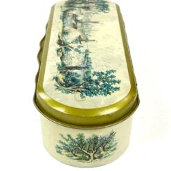 Metalinė dėžutė su laivų atvaizdais 6×16,5×4,5 cm