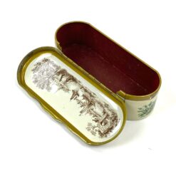 Metalinė dėžutė su laivų atvaizdais 6×16,5×4,5 cm