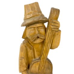 Medinė, raižyta staula “Muzikantas” 4,5×8,5×26 cm