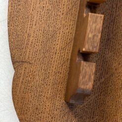 Pakabinama ąžuolinė spintelė su stiklu, lentynėle ir kabykla taurėms 23×61,5×70 cm