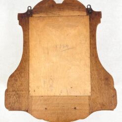 Pakabinama ąžuolinė spintelė su stiklu, lentynėle ir kabykla taurėms 23×61,5×70 cm