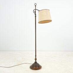 Reguliuojamas pastatomas žalvarinis toršeras mediniu pagrindu 52x29x145(+25) cm