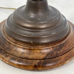 Reguliuojamas pastatomas žalvarinis toršeras mediniu pagrindu 52x29x145(+25) cm