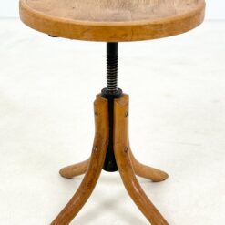 Thonet stiliaus medinė, reguliuojamo aukščio pianino kėdė 37x37x44-52 cm