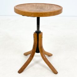 Thonet stiliaus medinė, reguliuojamo aukščio pianino kėdė 37x37x44-52 cm