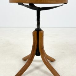 Thonet stiliaus medinė, reguliuojamo aukščio pianino kėdė 37x37x44-52 cm