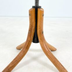 Thonet stiliaus medinė, reguliuojamo aukščio pianino kėdė 37x37x44-52 cm