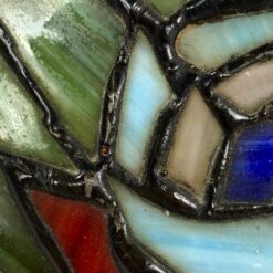 Tiffany stiliaus stalinis šviestuvas “Dama su povu” 25x24x65 cm