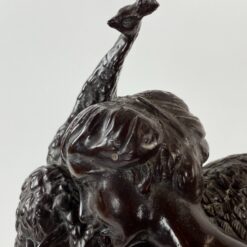 Tiffany stiliaus stalinis šviestuvas “Dama su povu” 25x24x65 cm